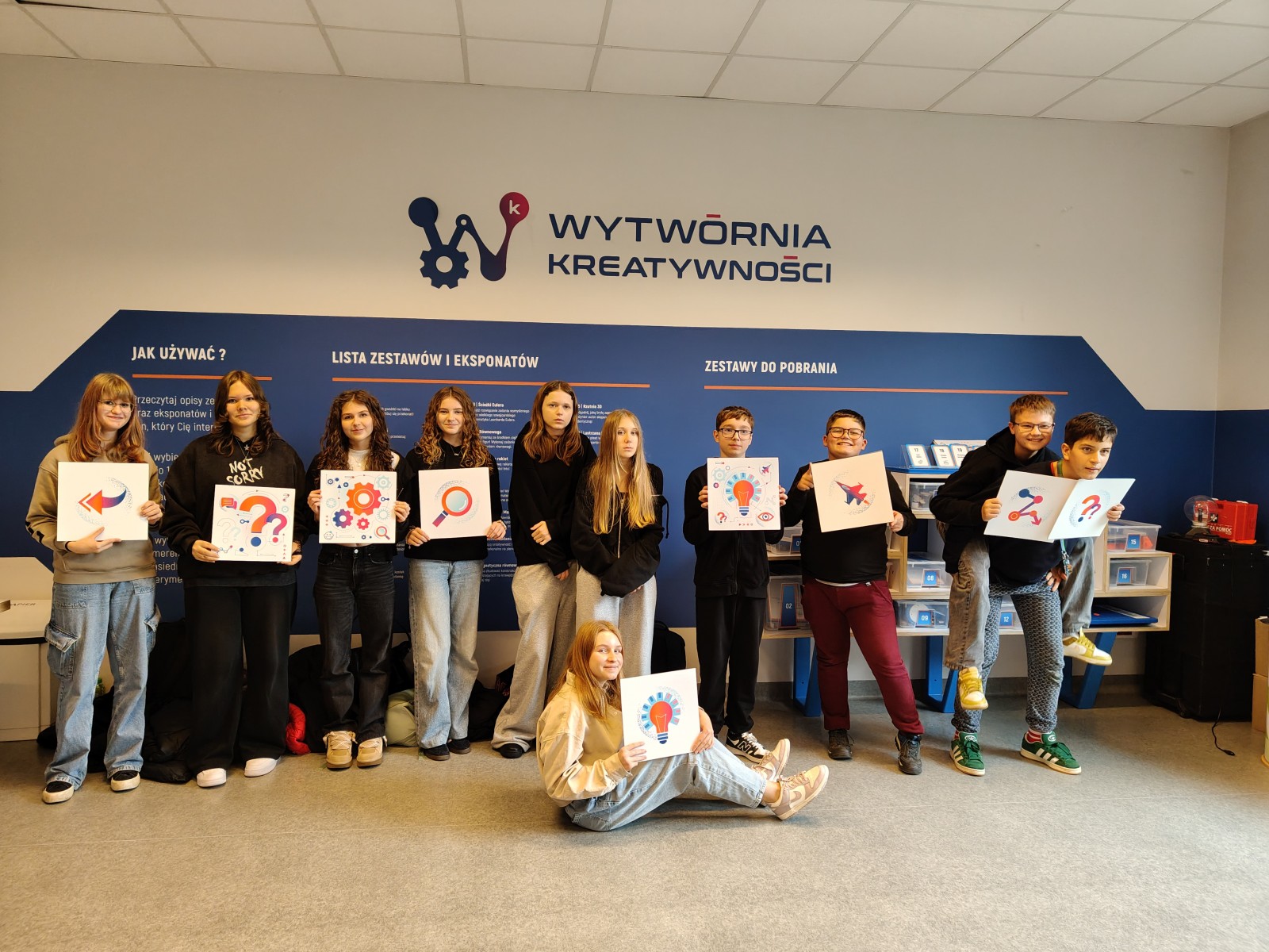 Klasa 7 w Kaliskiej Wytwórni Kreatywności 