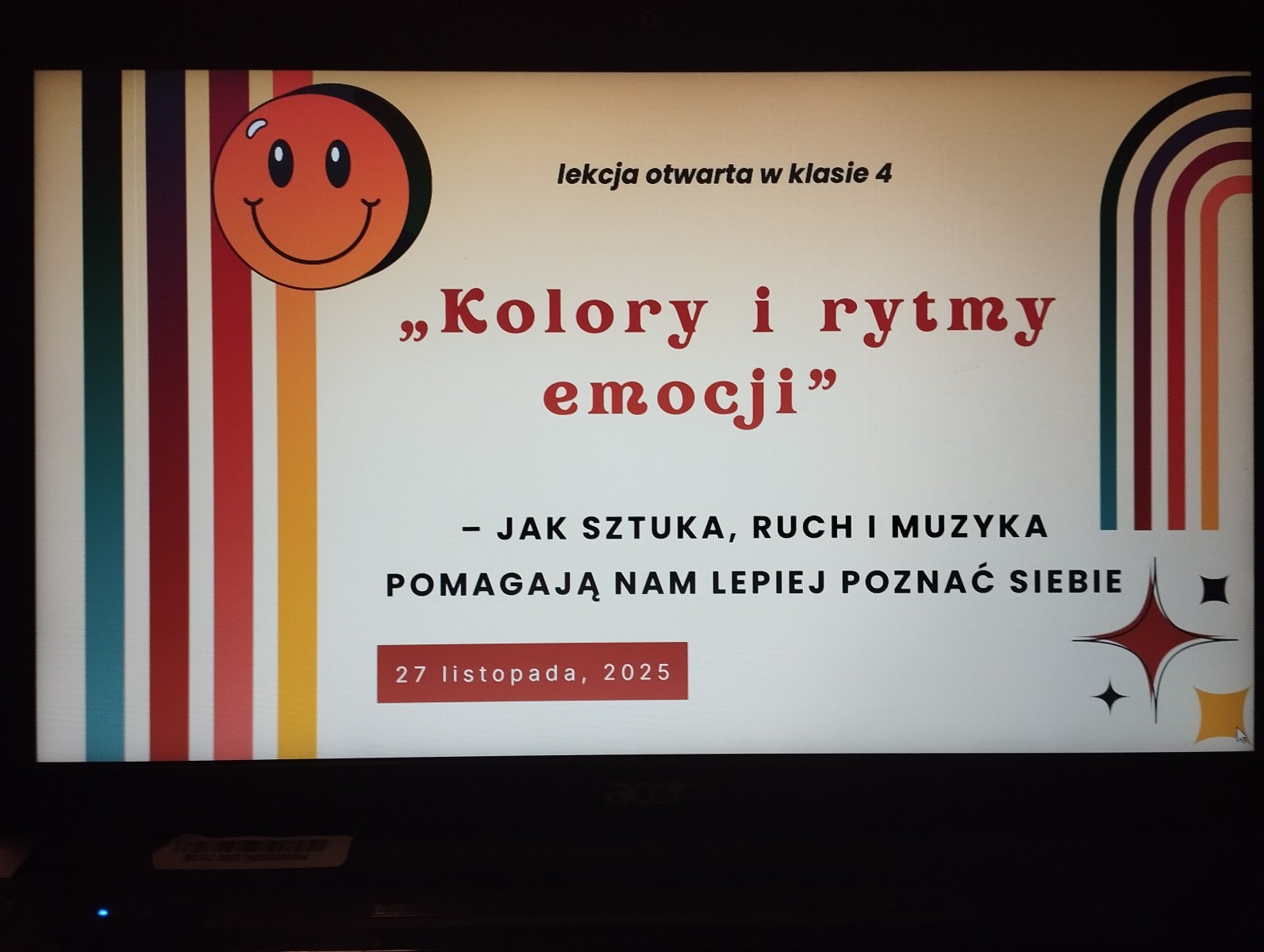 Lekcja otwarta  w klasie 4a 