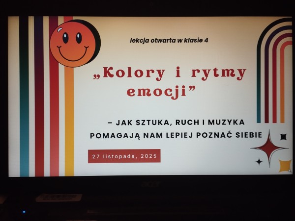 Lekcja otwarta  w klasie 4a 