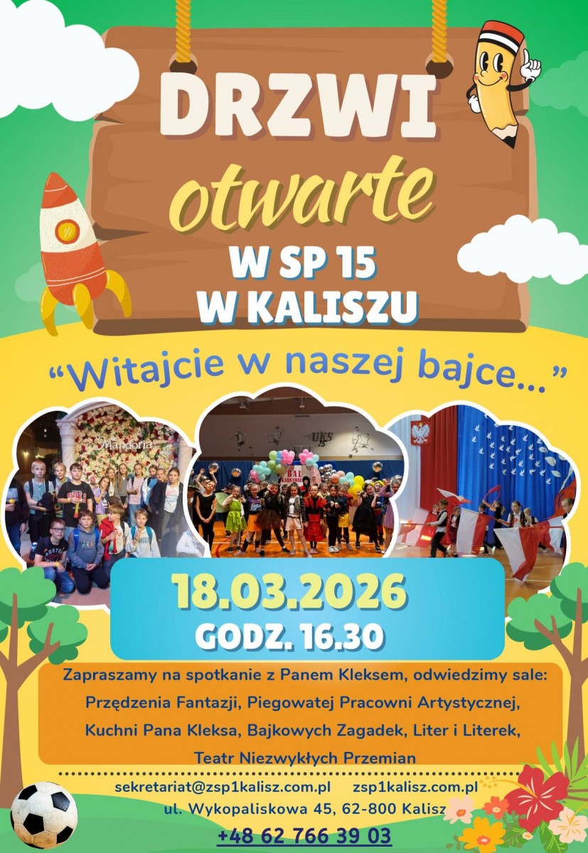 Zapraszamy na Drzwi Otwarte w naszej szkole!