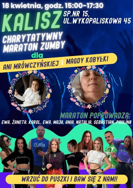 Charytatywny Maraton Zumby w SP 15 – razem dla Ani i Magdy! Energia, emocje i wielkie serca!