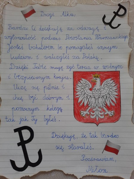 Wyniki konkursu literackiego - List, podziękowania dla Bohaterów Powstania Warszawskiego