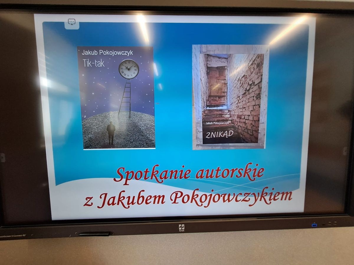 Spotkanie autorskie z Jakubem Pokojowczykiem